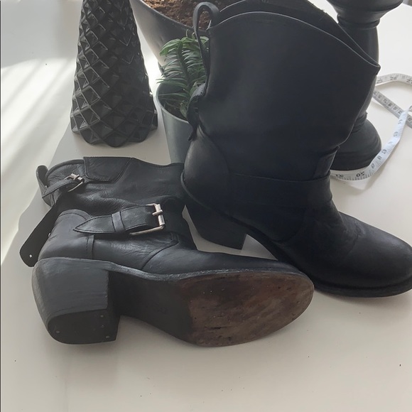 Leather Biker Boots - Picture 3 of 8